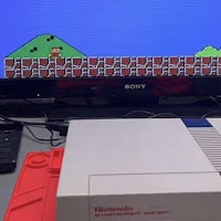 a nintendo super mario game on a tv